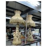 Pair of lamps  one has damage and no wire