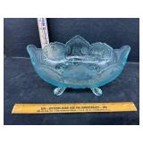 Light Blue Footed Candy Dish