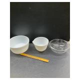 3 PYREX Bowls