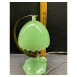 Vintage Jadite Houzex Boudoir Table Lamp