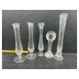 5 Bud Vases