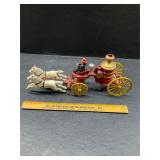 Cast Iron Horse Drawn Fire Truck