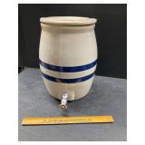 Vintage Blue/White Stoneware Water Jug