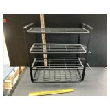 Metal organizer shelf