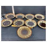 9 Stoneware Plates