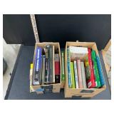 2 boxes of books