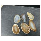 Natural agate slices