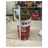 Oil barrel trash can