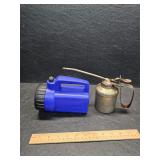 Oiler and working flashlight