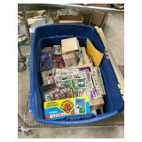 Large tote of ball cards