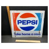 Vintage metal Pepsi sign