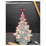 Ceramic light up Christmas tree 2 pieces