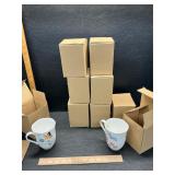 9 different butterfly cups