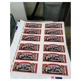 Vintage uncut race tickets