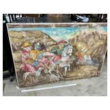 Large painting on canvas 59ï¿½ by 40ï¿½ï¿½