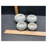 Marble candle holders
