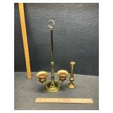 Brass candle stands
