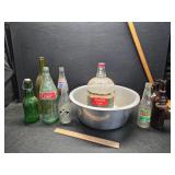 Bowl and bottles