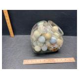 Jar with golf balls