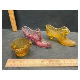 2 glass shoes and other