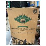 New White Mountain ice cream freezer