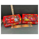 2 die cast race cars