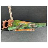 Painting on a hand saw