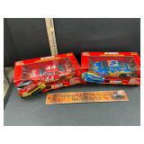 2 die cast race cars
