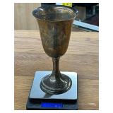 118.64 grams sterling silver goblet
