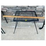 Rod iron and mesh table