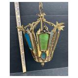 Stained glass light fixture
