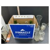 Box of vases and other