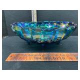 Carnival glass fruit bowl