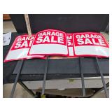 Garage sale signs