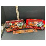 2 die cast race cars