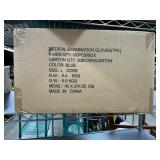 Case of Med Exam Size Large Blue Gloves