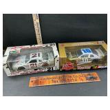 2 die cast race cars