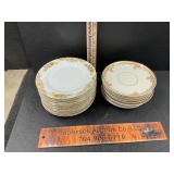 Vintage china plate and saucers