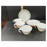 Corelle plates and cups and bowls