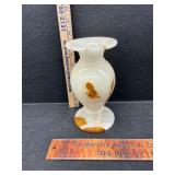 Hand carved stone vase