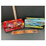 2 die cast race cars