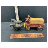 Budweiser casts iron horse and wagon