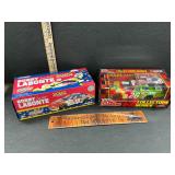 2 die cast race cars