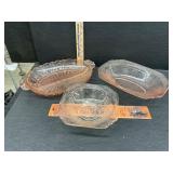 Pink depression glass