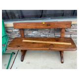 Wooden bench