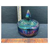 Carnival glass candy dish