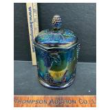 Carnival glass canister