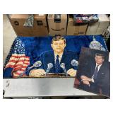 J.F. Kennedy picture and tapestry