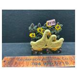 Cast iron napkin holder