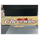 Plastic Cheerwine sign